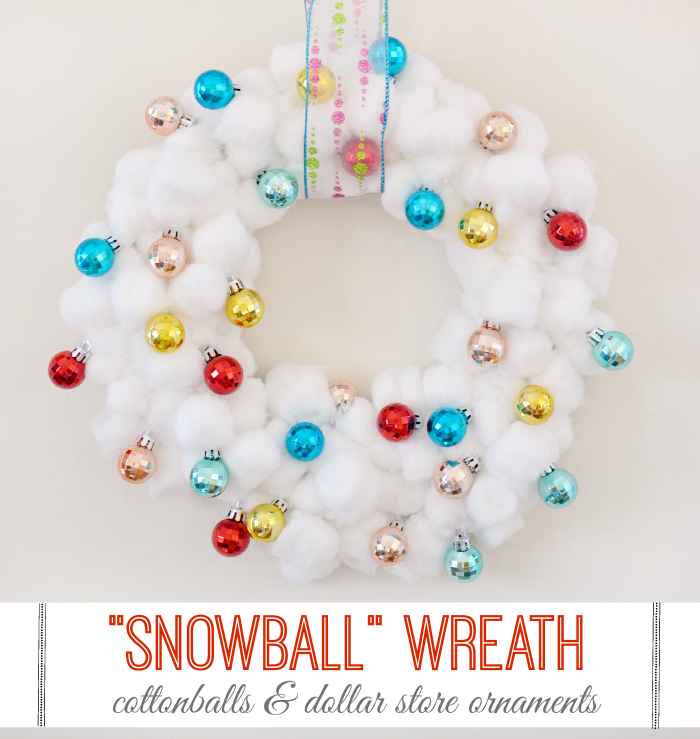how to make a snowball wreath